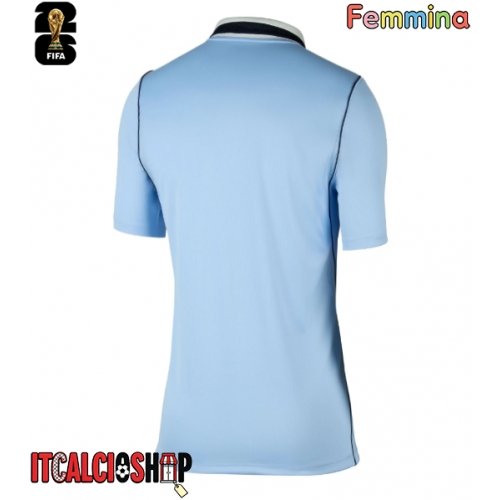Uruguay Prima Maglia Femmina Mondiali 2026 Manica Corta